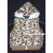 Brown Leopard Hairy Soft Fur Jacket SH27 